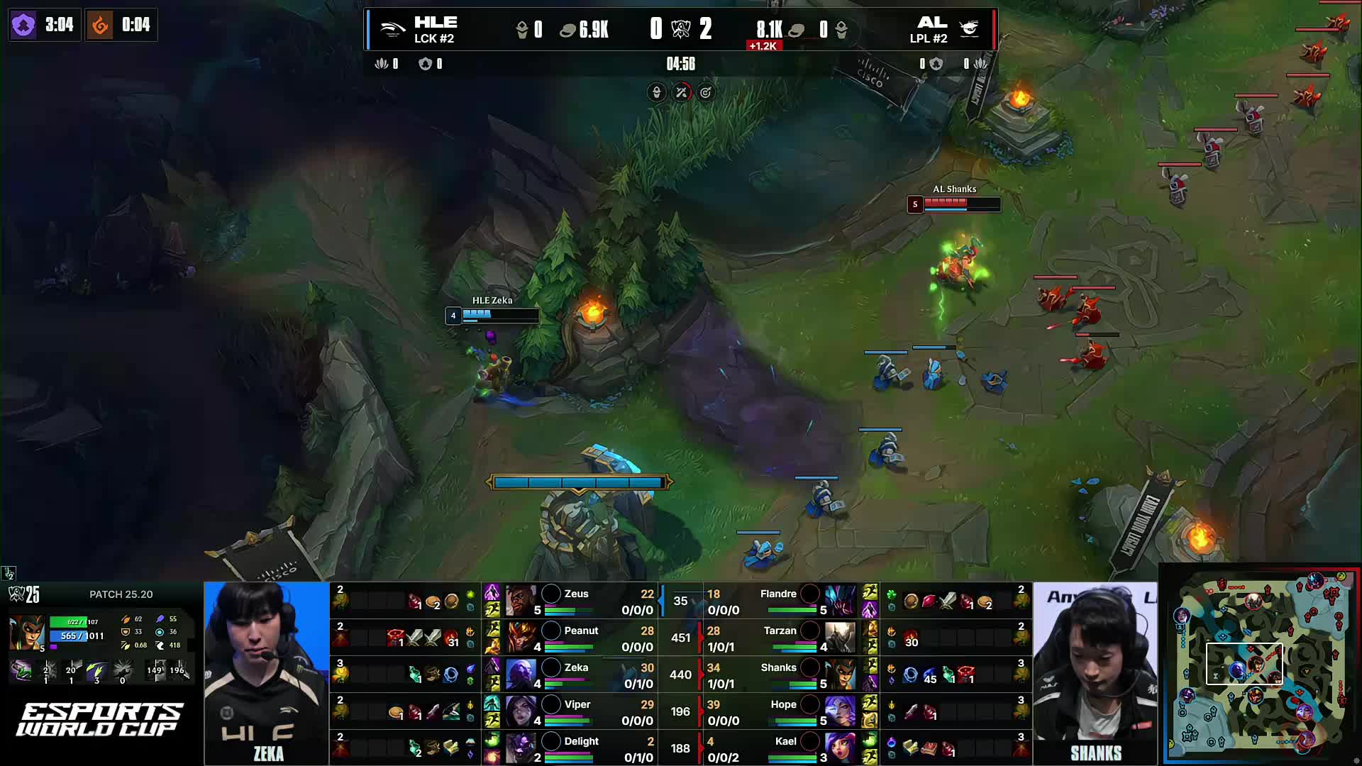 两名中路选手隐身，顶路选手激烈。Poby 进行了关键的操作，击败了 ThunderTalk Gaming ，并赢得了第一场比赛